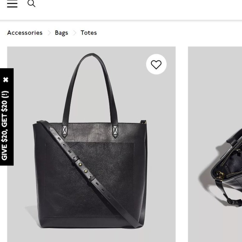 Madewell The Zip-Top Medium Transport Tote
